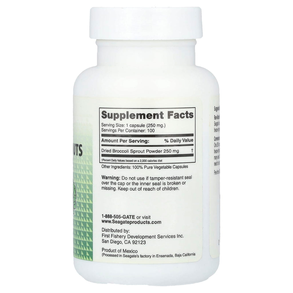 Seagate, Broccoli Sprouts, 250 mg, 100 V Capsules
