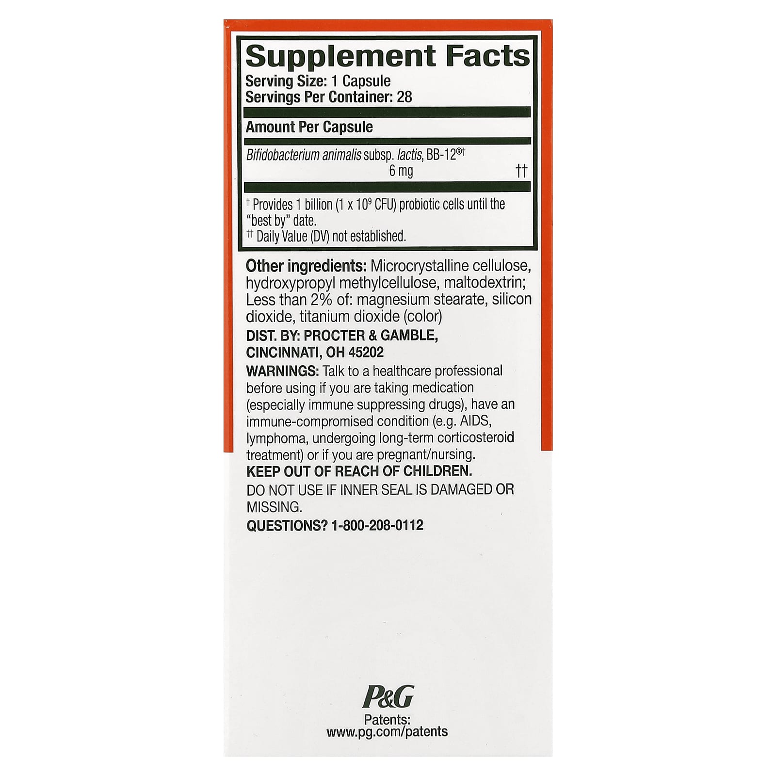 Align Probiotics, Gut Health + Immune Support, 28 Capsules