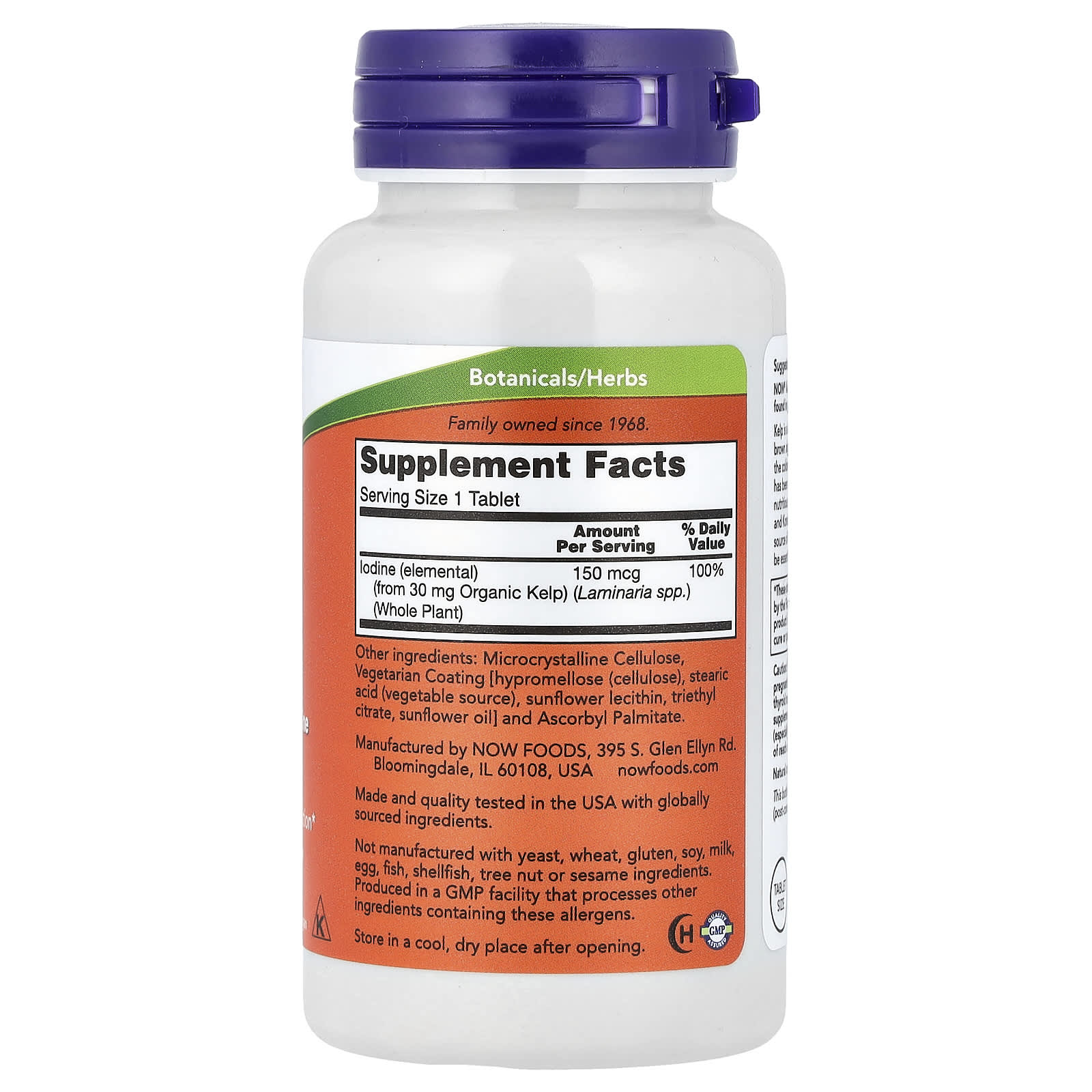 NOW Foods, Kelp, 150 mcg, 200 Tablets