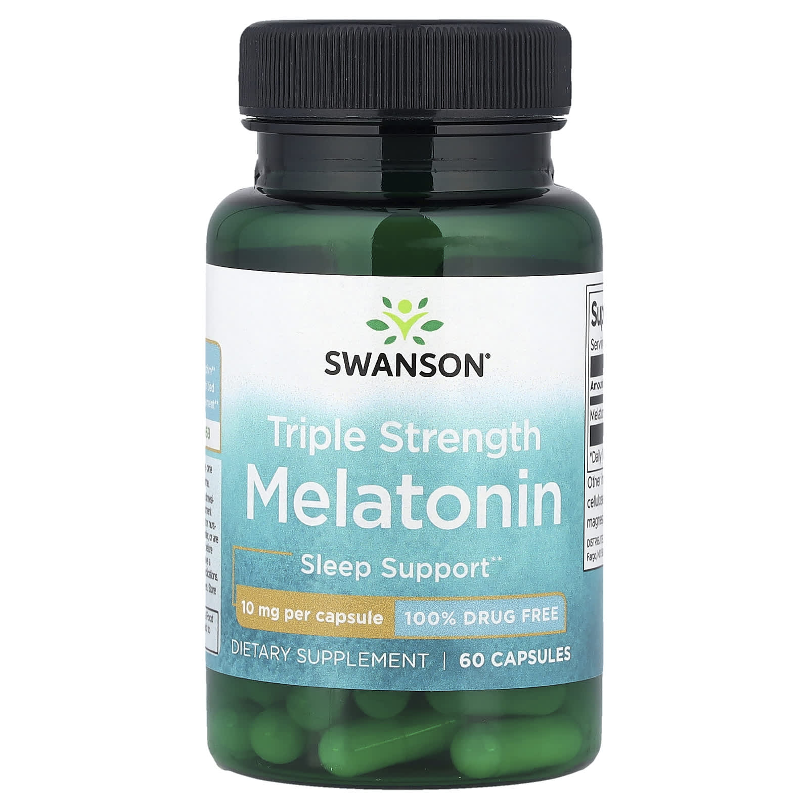 Swanson, Melatonin, Triple Strength , 10 mg, 60 Capsules