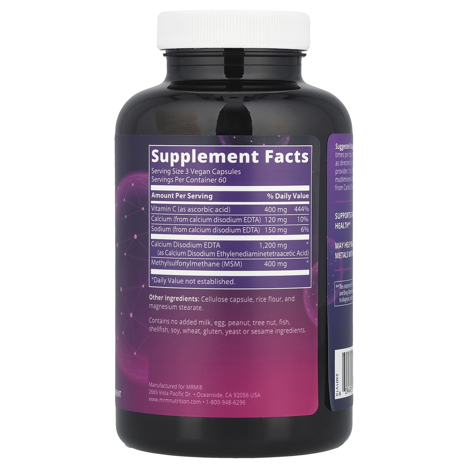MRM Nutrition, Cardio Chelate™ with EDTA, 180 Vegan Capsules