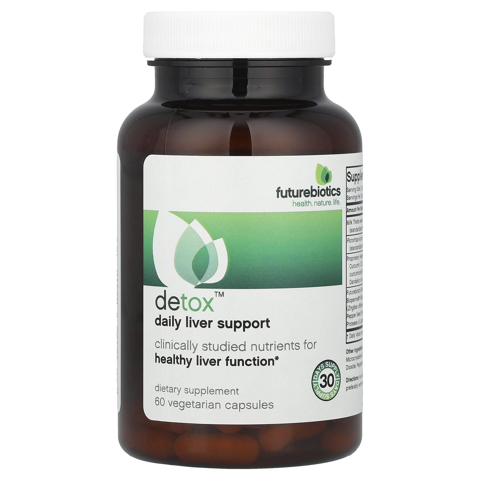 Futurebiotics, Detox™, Daily Liver Support, 60 Vegetarian Capsules