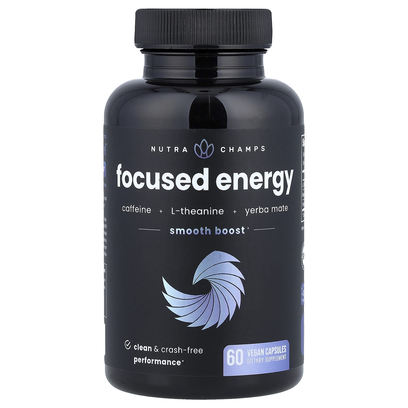 NutraChamps, Focused Energy, 60 Vegan Capsules