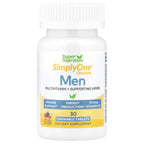 Super Nutrition, SimplyOne®, Men’s Multivitamin + Supporting Herbs with Vitamin A, Vitamin C, Organic Whole Food and Botanical Blend, Wild-Berry, 30 Chewable Tablets