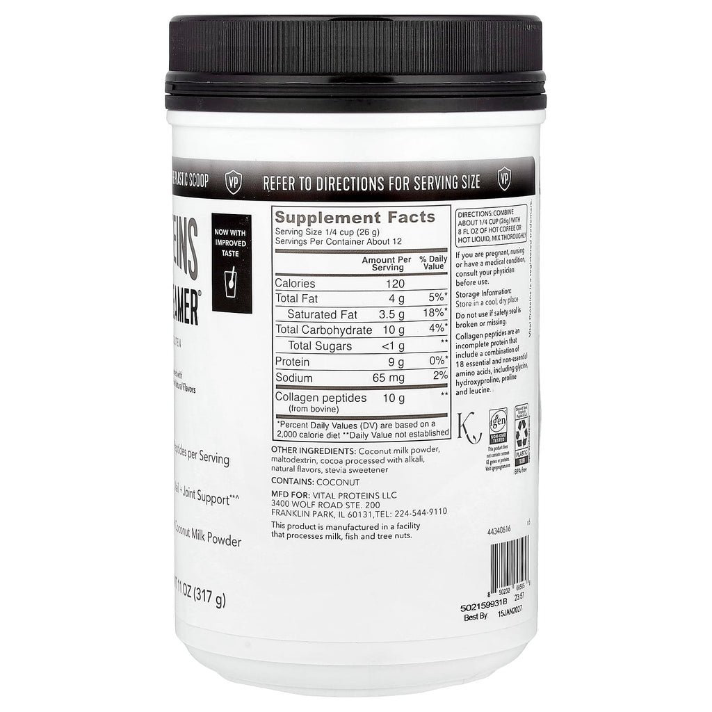Vital Proteins, Collagen Creamer®, Mocha, 11 oz (317 g)