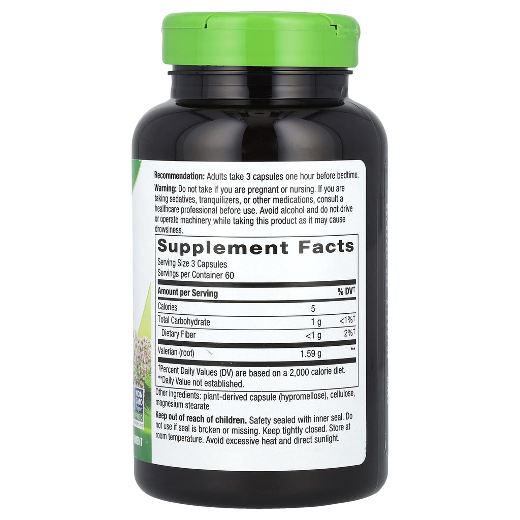 Nature's Way, Valerian Root, 180 Vegan Capsules (530 mg per Capsule)