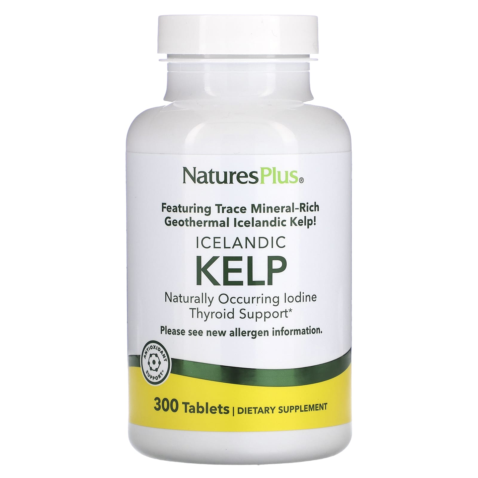 NaturesPlus, Icelandic Kelp, 300 Tablets (150 mg per Tablet)