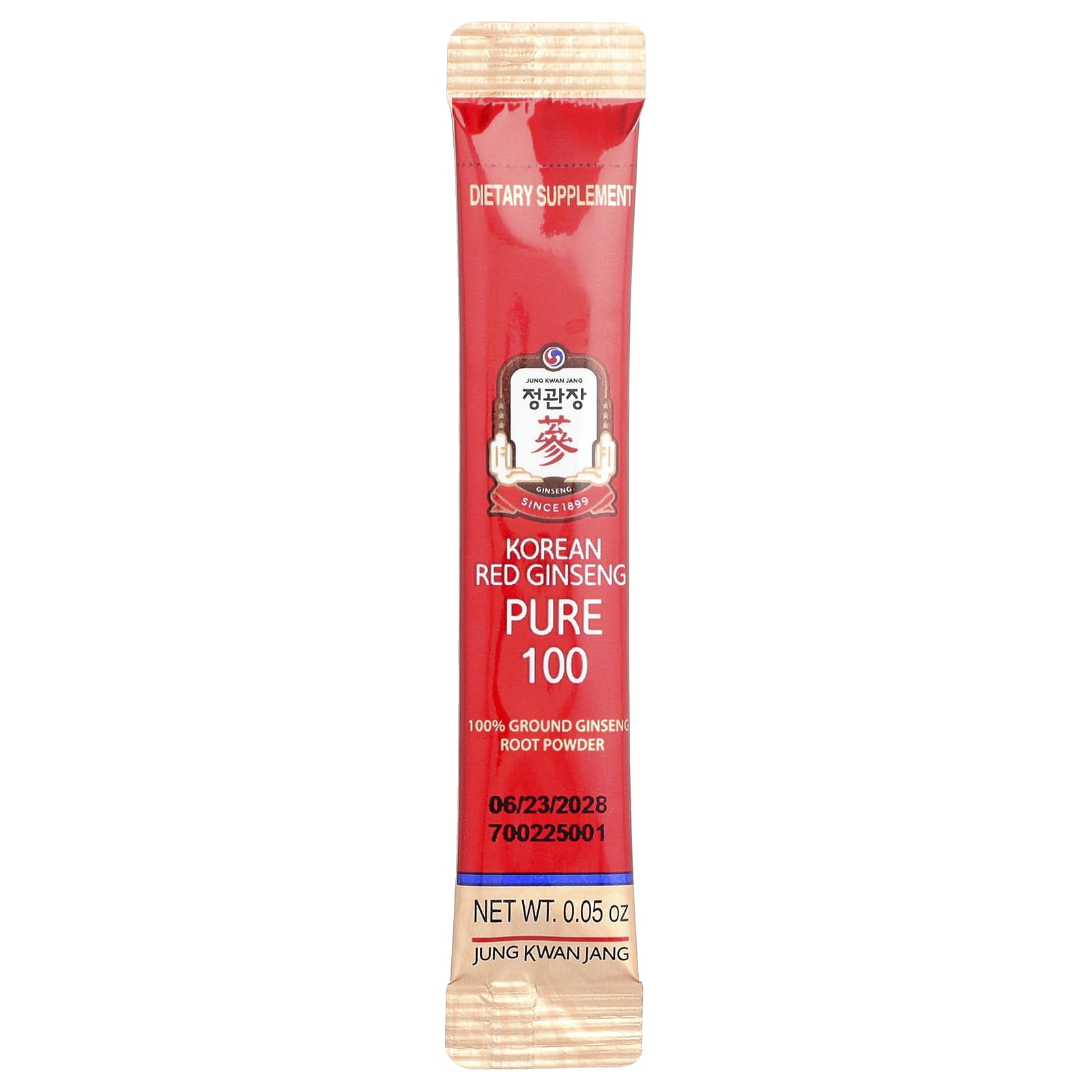 JungKwanJang, Korean Red Ginseng, Pure 100 , 28 Sticks, 0.053 oz (1.5 g) Each