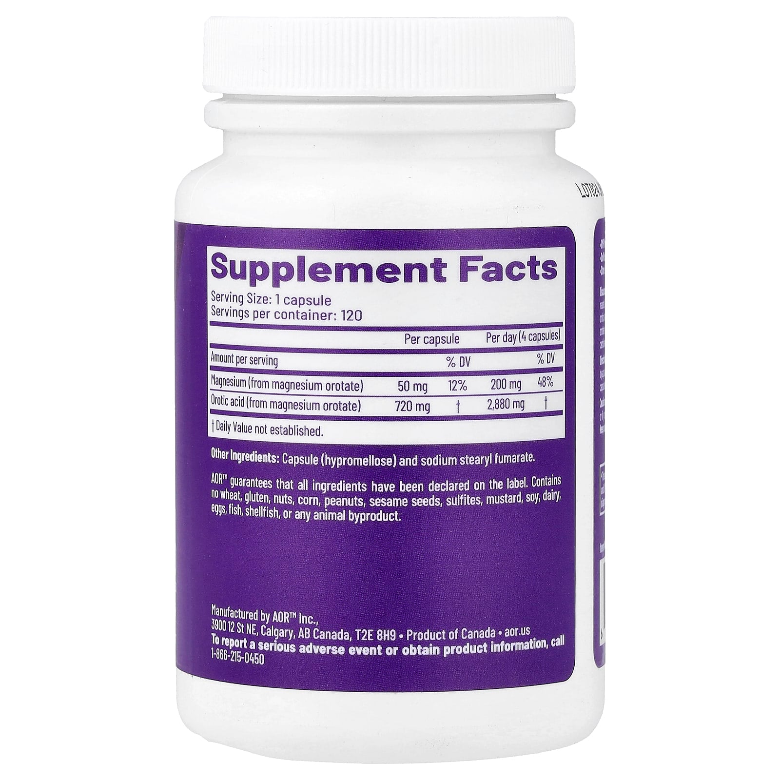 Advanced Orthomolecular Research AOR, Cardio Mag 2.0, 120 Capsules