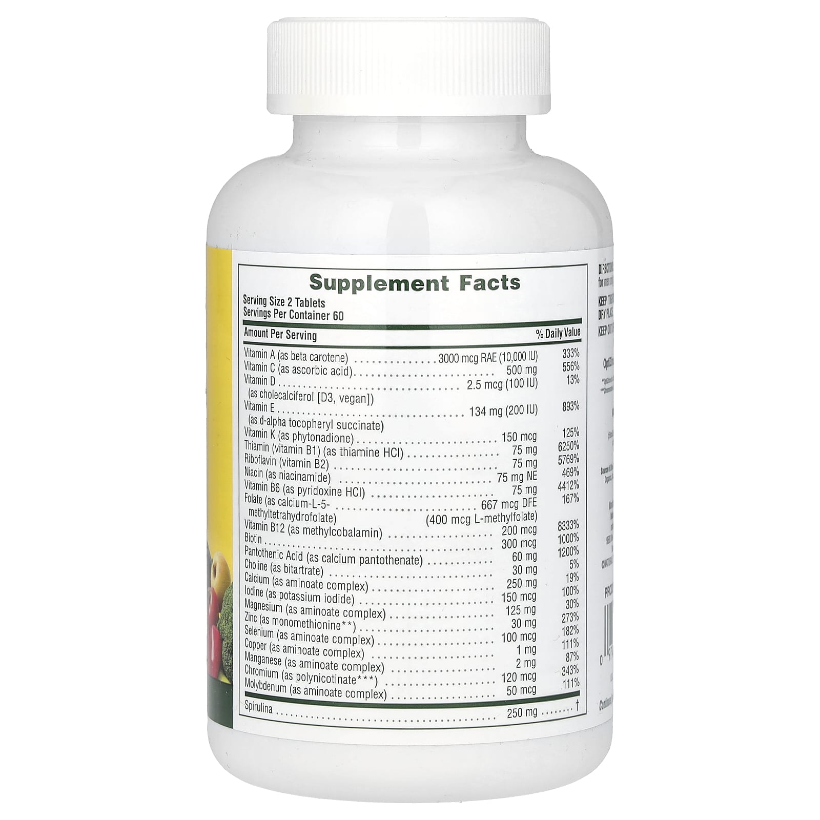 NaturesPlus, Source of Life Men, Multivitamin & Mineral Supplement with Concentrated Whole Foods, Iron-Free, 120 Tablets