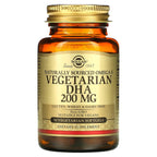 Solgar, Naturally Sourced Omega-3, Vegetarian DHA, 200 mg, 50 Vegetarian Softgels