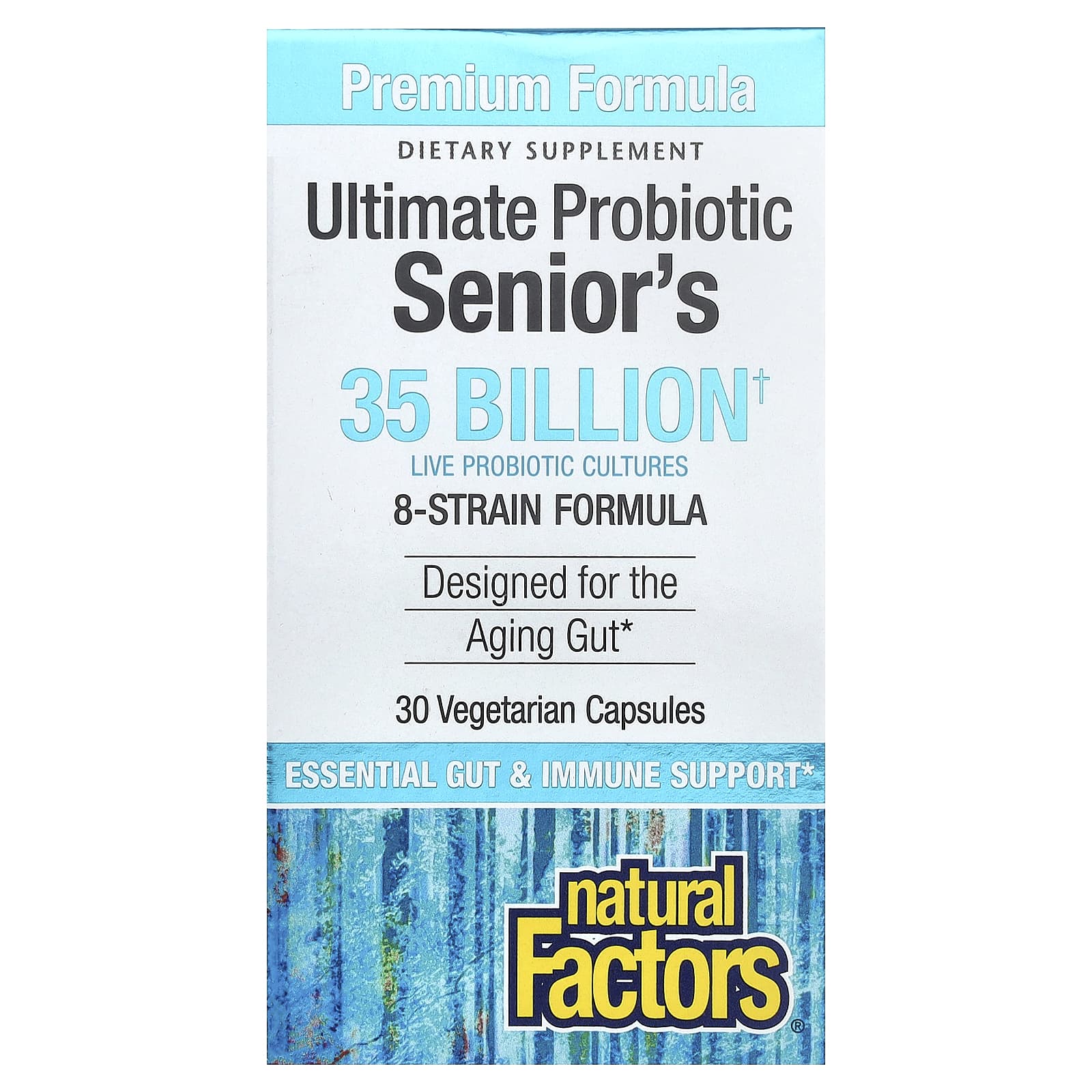 Natural Factors, Ultimate Probiotic, Senior's, 35 Billion CFU, 30 Vegetarian Capsules