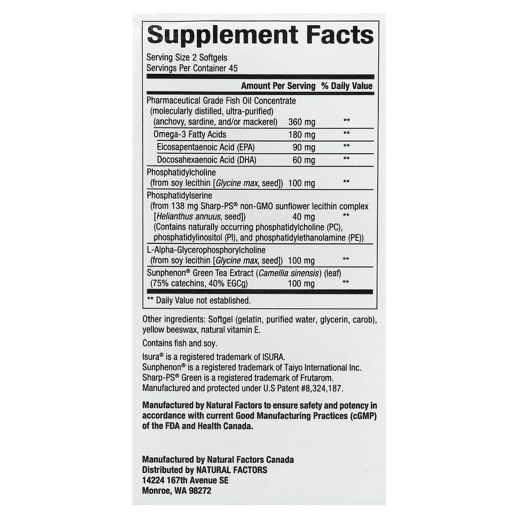 Natural Factors, RegenerLife®, Higher Thoughts™, 90 Softgels