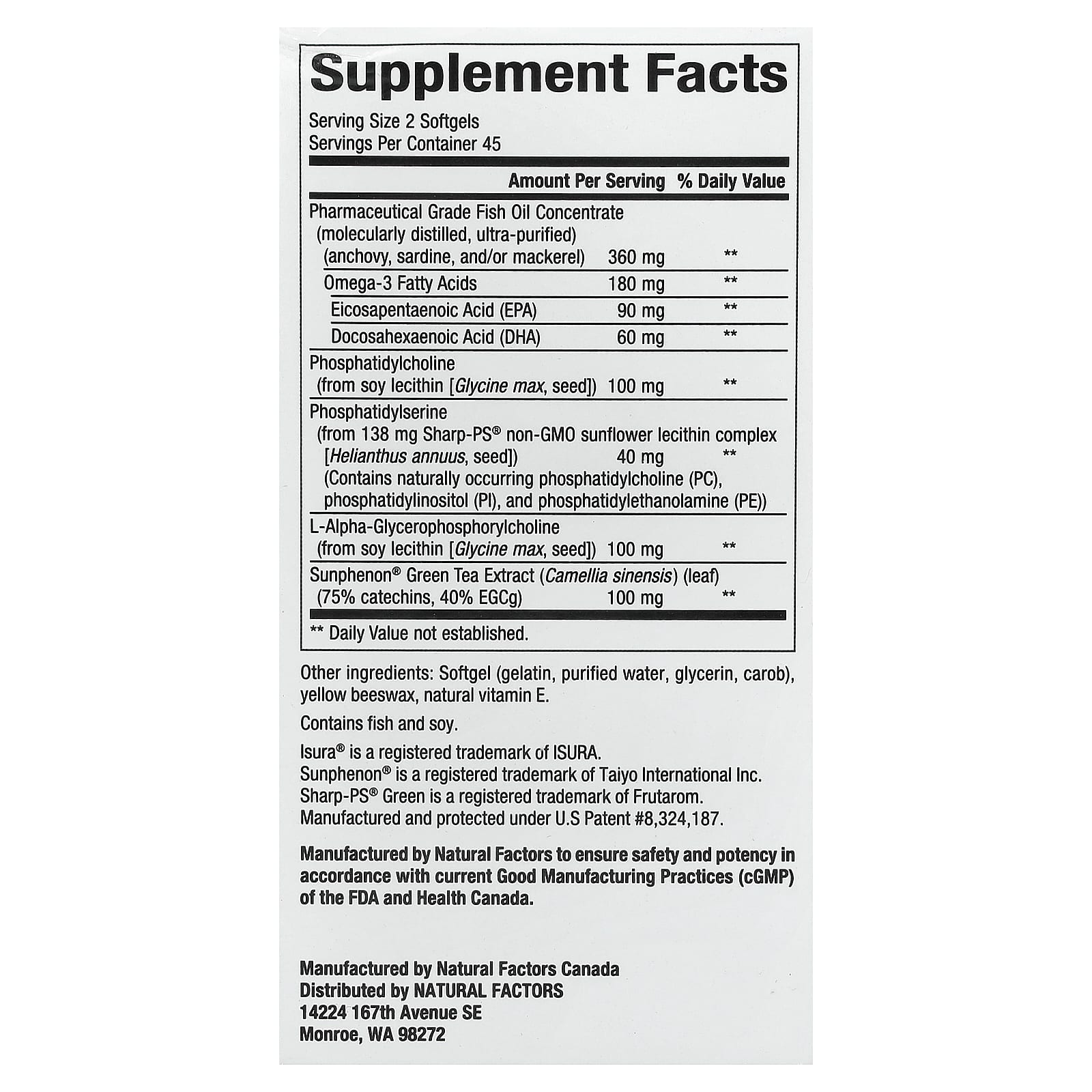 Natural Factors, RegenerLife®, Higher Thoughts™, 90 Softgels