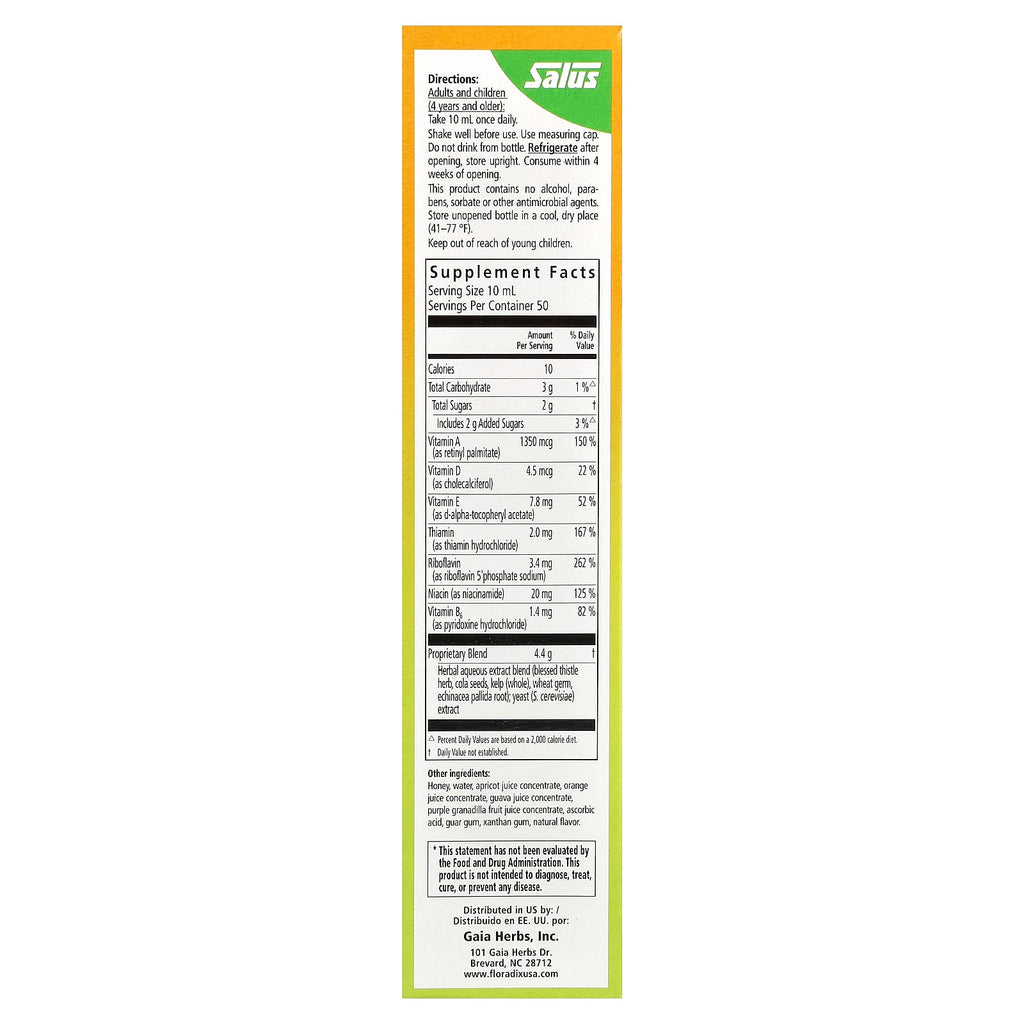 Floradix, Epresat®, Liquid Multivitamin and Herbal Supplement, 17 fl oz (500 ml)