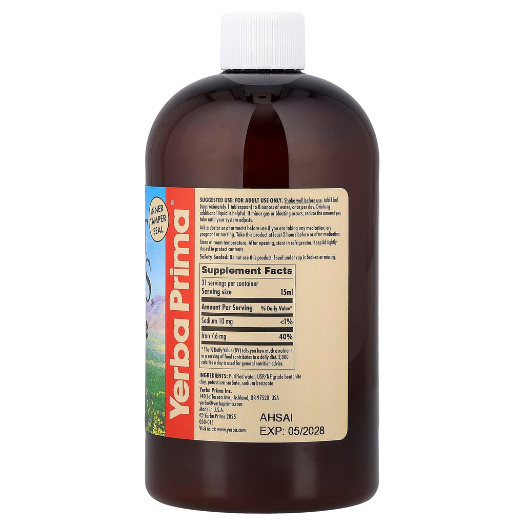 Yerba Prima, Great Plains®, Bentonite, Detox, 16 fl oz (473 ml)