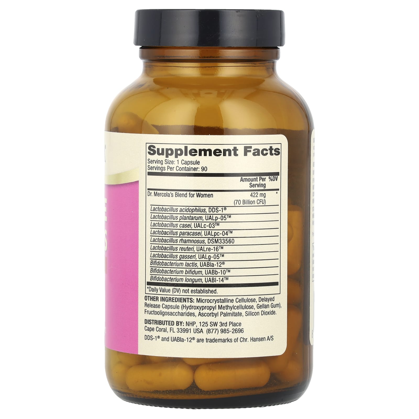 Dr. Mercola, Complete Probiotics for Women, 70 Billion CFU, 90 Capsules