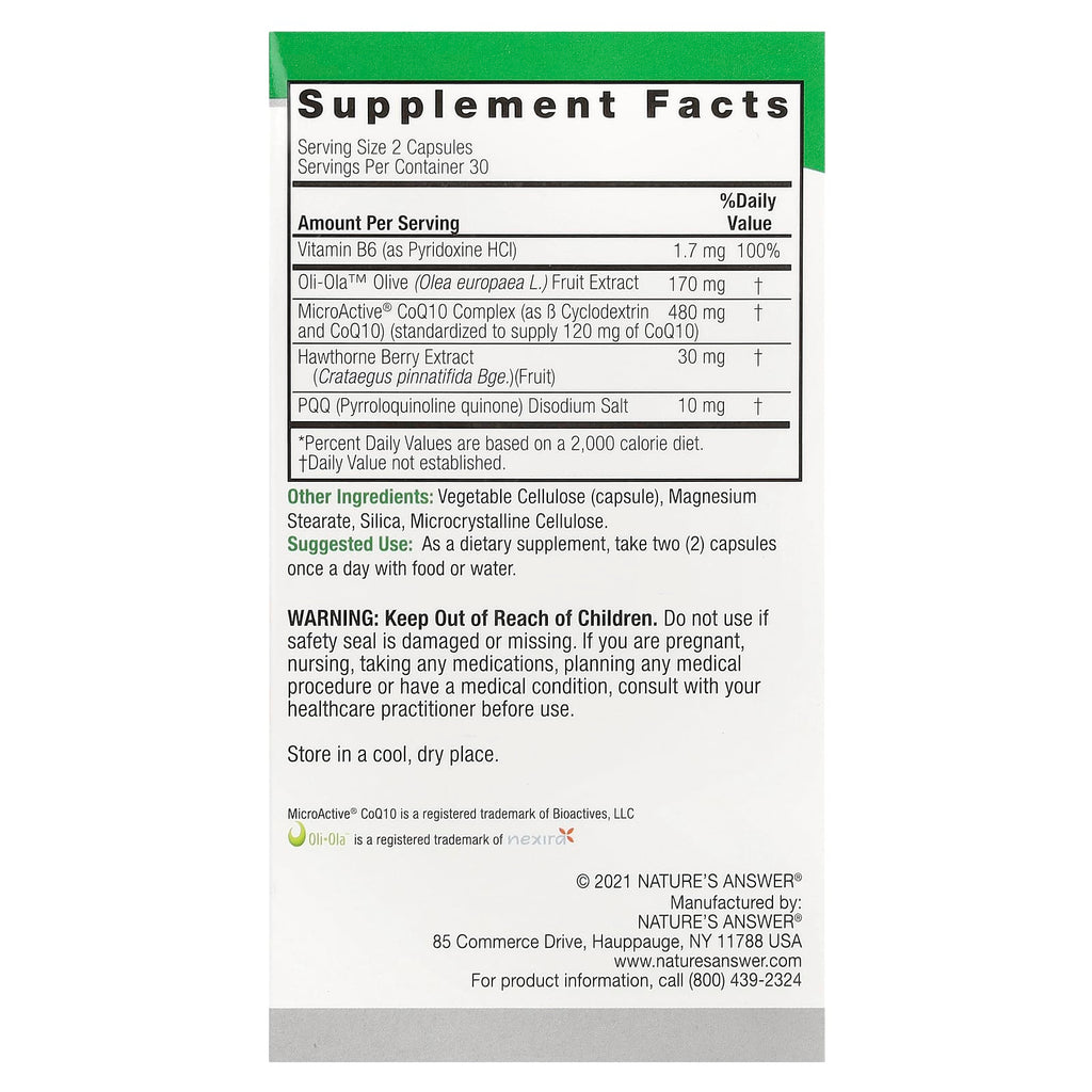 Nature's Answer, Cardi Blend, 60 Vegetarian Capsules