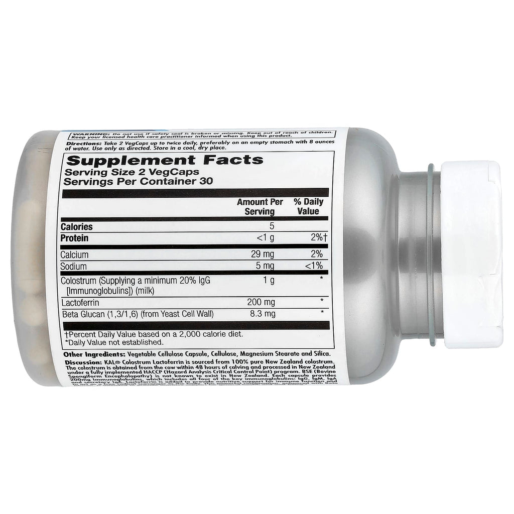 KAL, Colostrum Lactoferrin, 60 VegCaps
