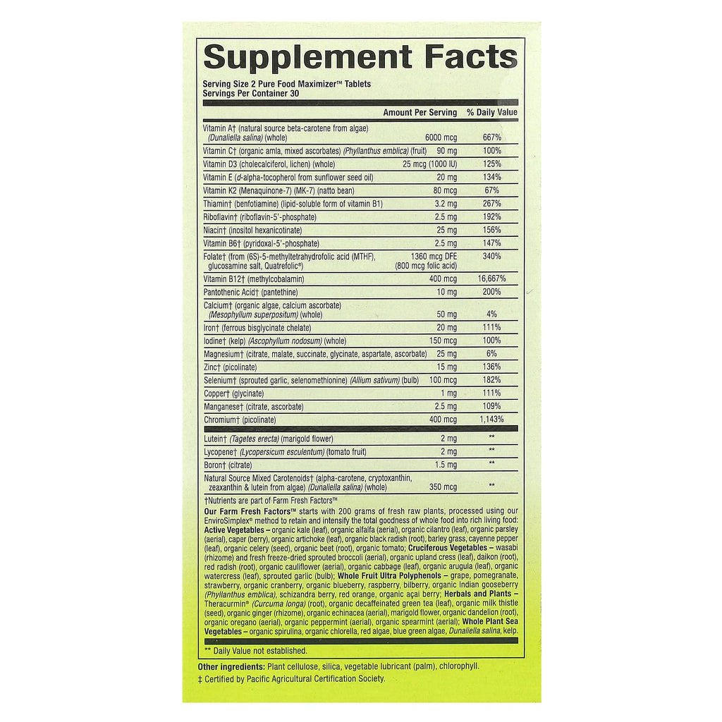 Natural Factors, Whole Earth & Sea®, Women's Multivitamin & Mineral, 60 Tablets