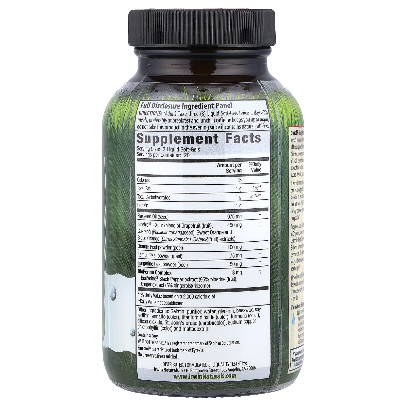 Irwin Naturals, Stored-Fat Belly Burner®, 60 Liquid Soft-Gels