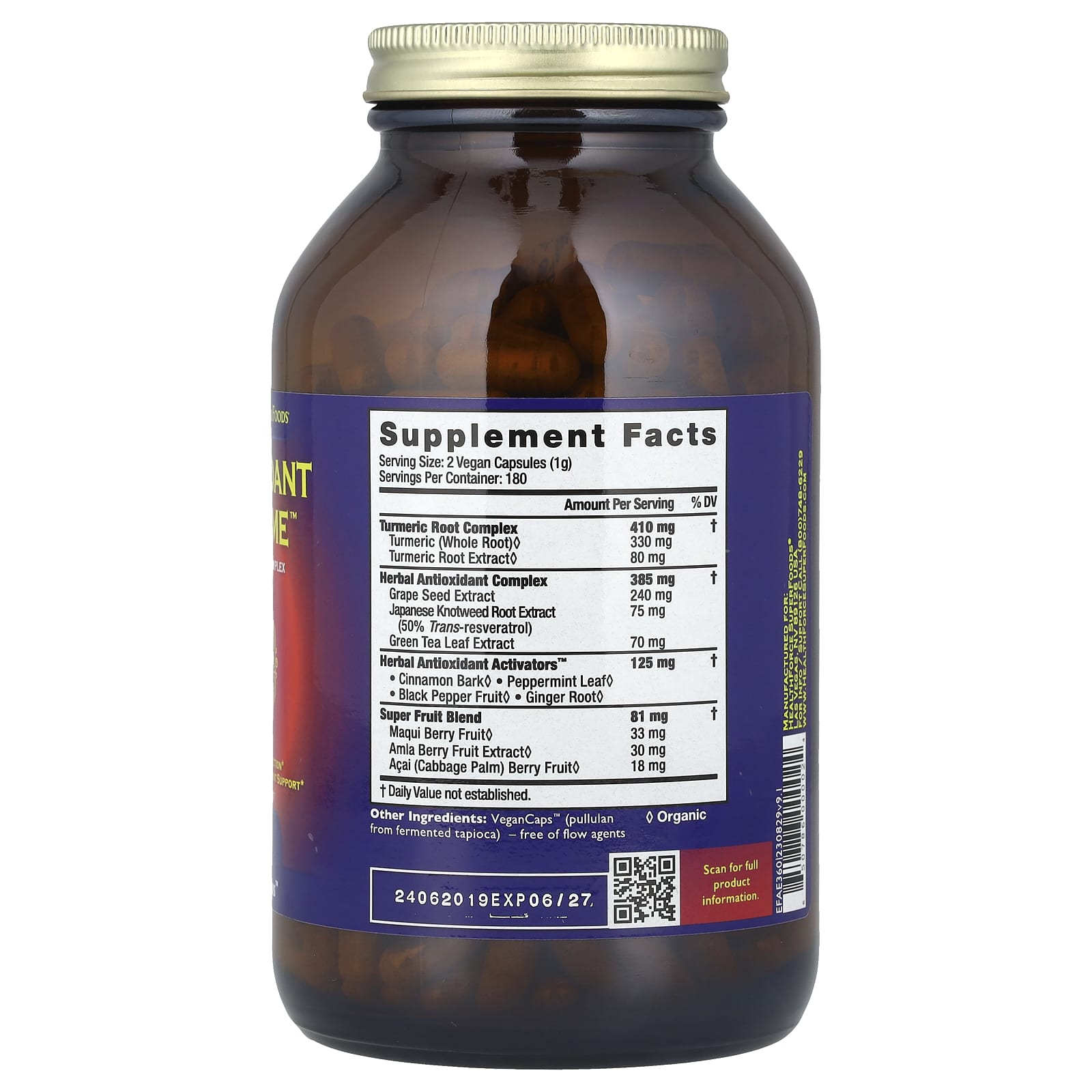 HealthForce Superfoods, Antioxidant Extreme™, 360 VeganCaps™