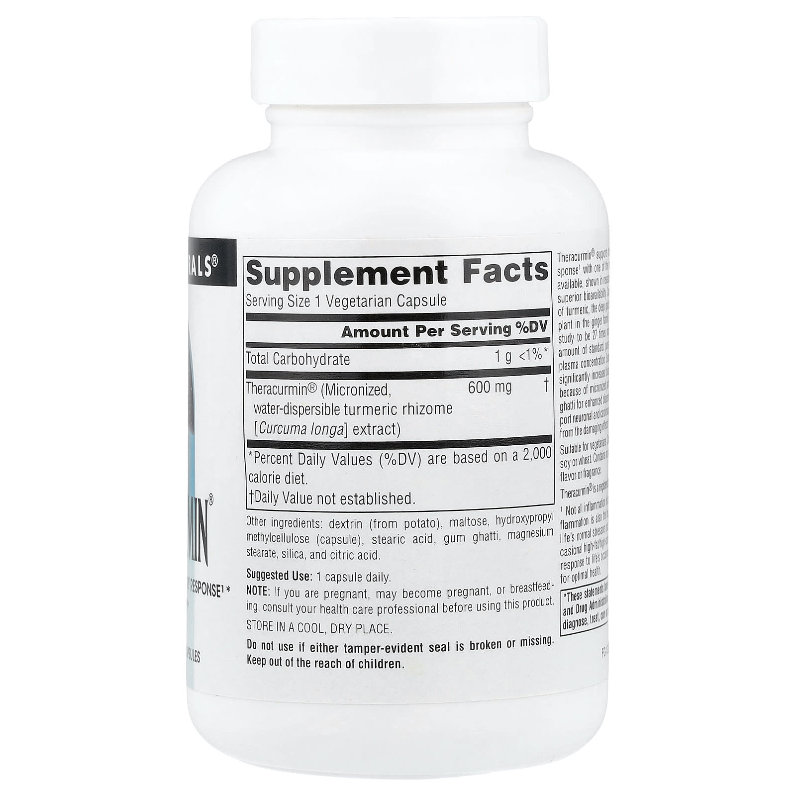 Source Naturals, Theracurmin®, 600 mg, 60 Vegetarian Capsules