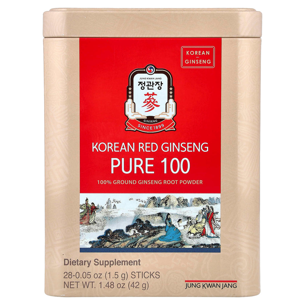 JungKwanJang, Korean Red Ginseng, Pure 100 , 28 Sticks, 0.053 oz (1.5 g) Each