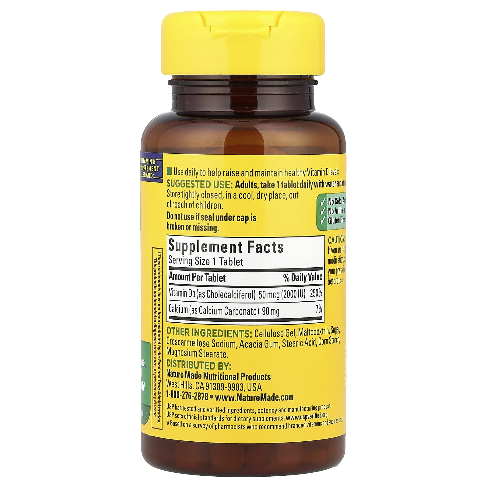 Nature Made, Vitamin D3, 100 Tablets