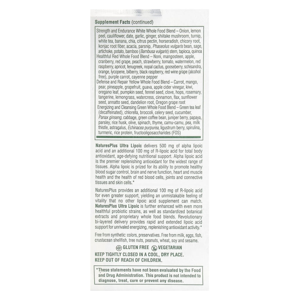 NaturesPlus, Ultra Lipoic, 60 Mini-Tabs