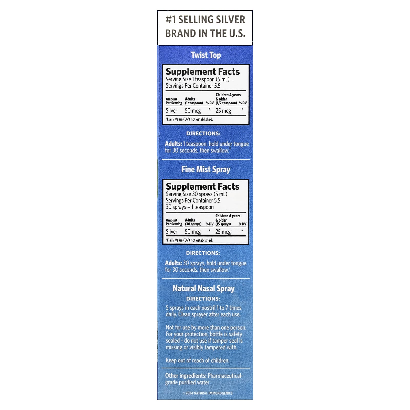 Sovereign Silver, Bio-Active Silver Hydrosol™, Daily + Immune Support, Sinus Relief, Trial & Travel Kit, 3 Piece Kit, 1 fl oz (29 ml) Each