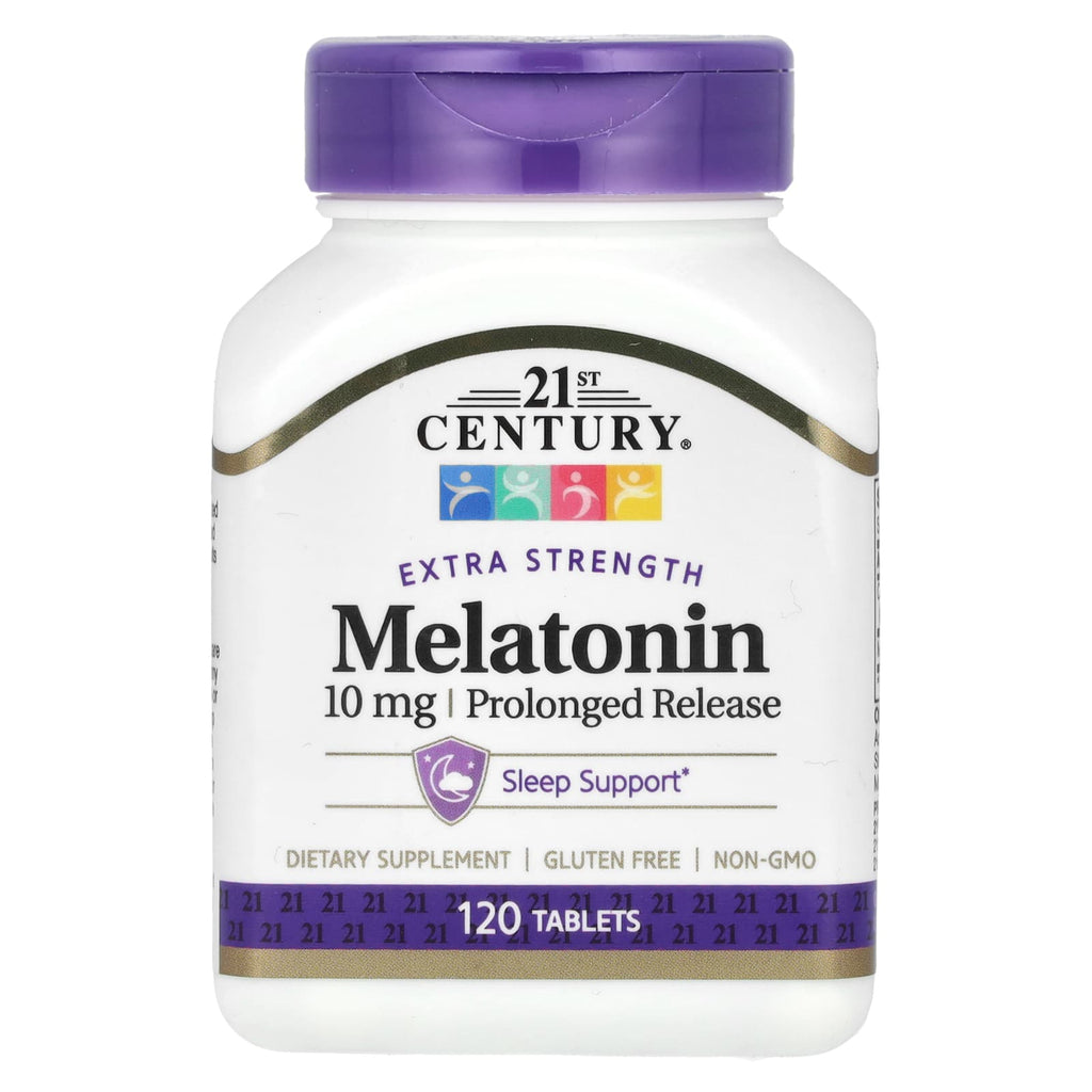 21st Century, Melatonin, Prolonged Release, 10 mg, 120 Tablets