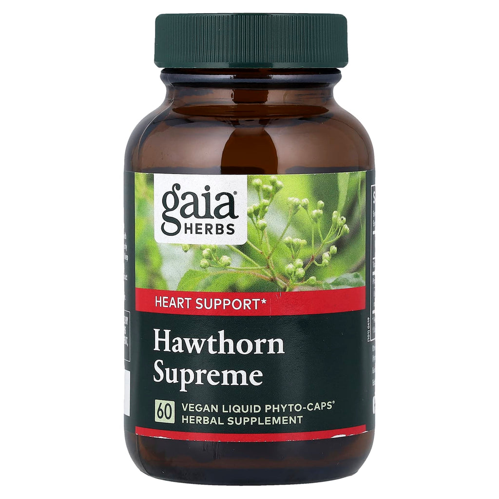 Gaia Herbs, Hawthorn Supreme, 60 Vegan Liquid Phyto-Caps® (500 mg per Capsule)