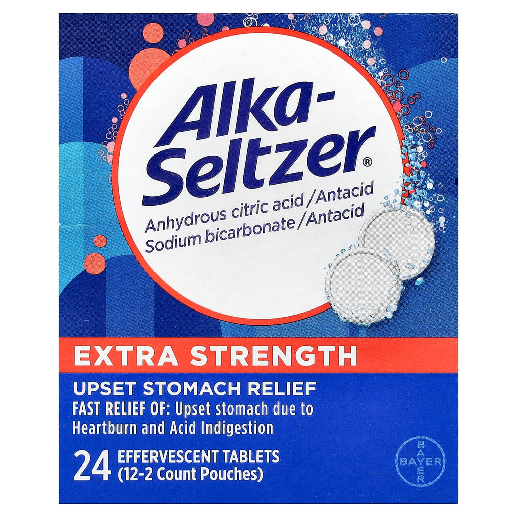 Alka-Seltzer, Upset Stomach Relief, 24 Effervescent Tablets