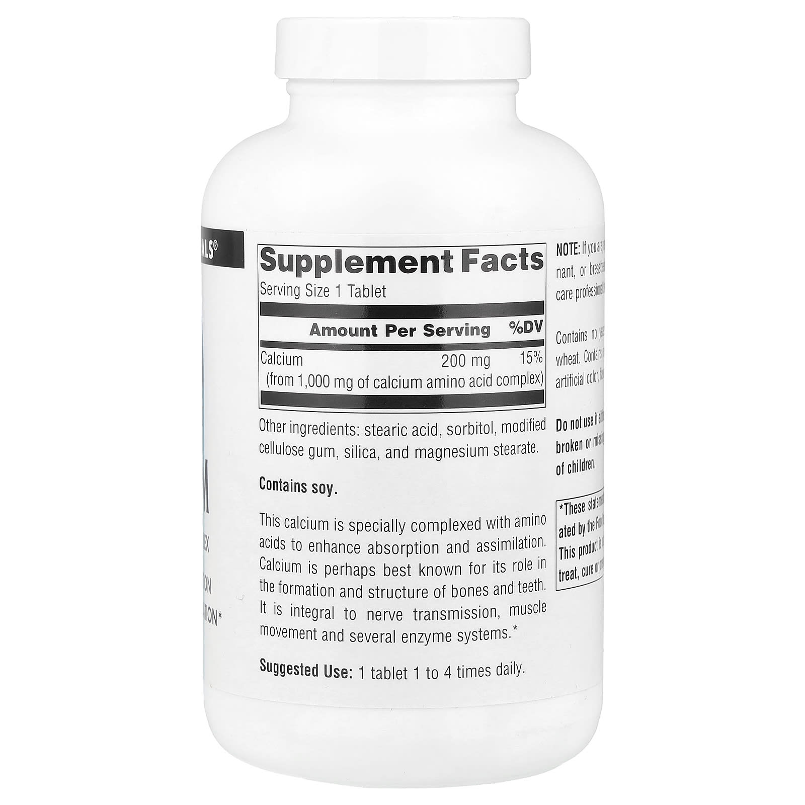 Source Naturals, Calcium, 200 mg, 250 Tablets