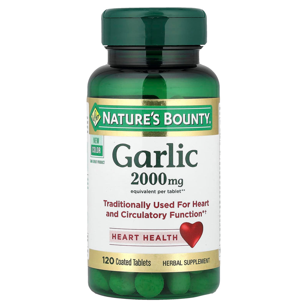 Nature's Bounty, Garlic, 2,000 mg, 120 Coated Tablets
