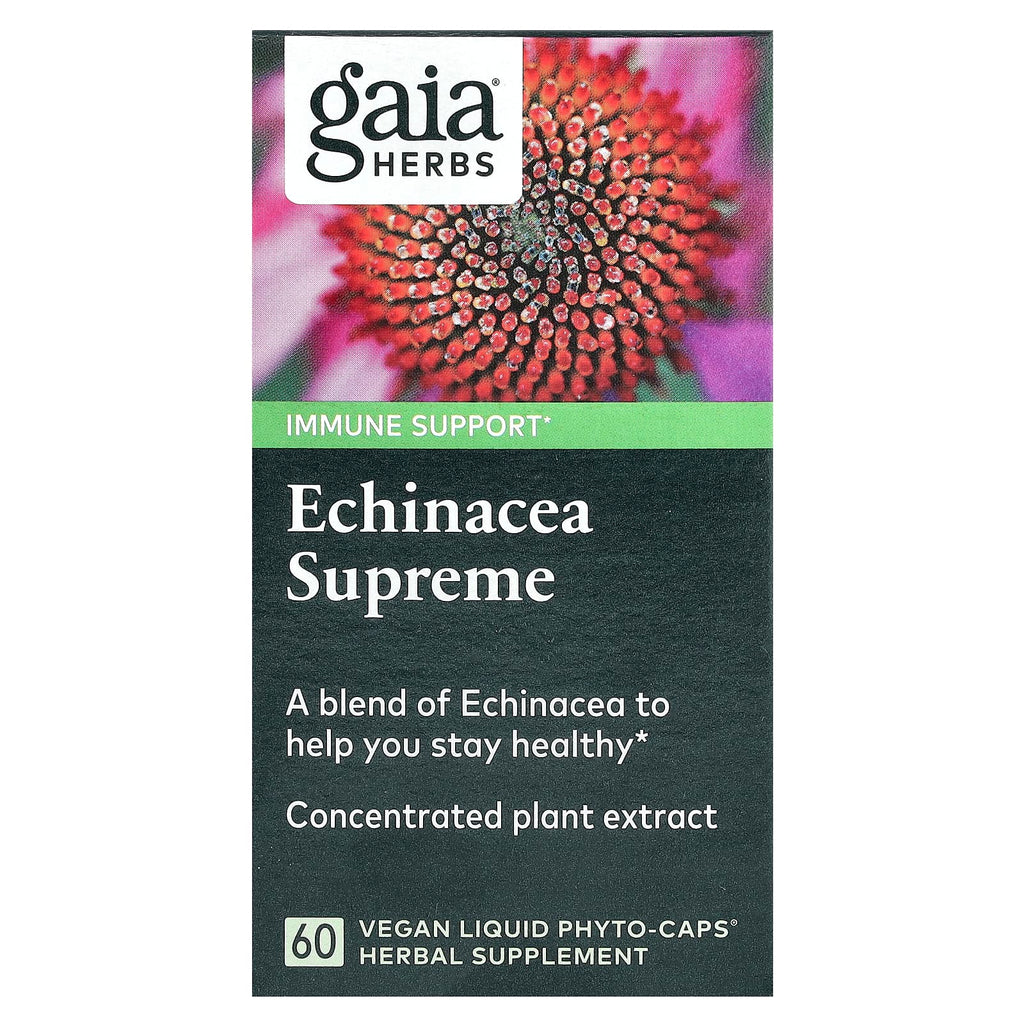 Gaia Herbs, Echinacea Supreme, 60 Vegan Liquid Phyto-Caps®