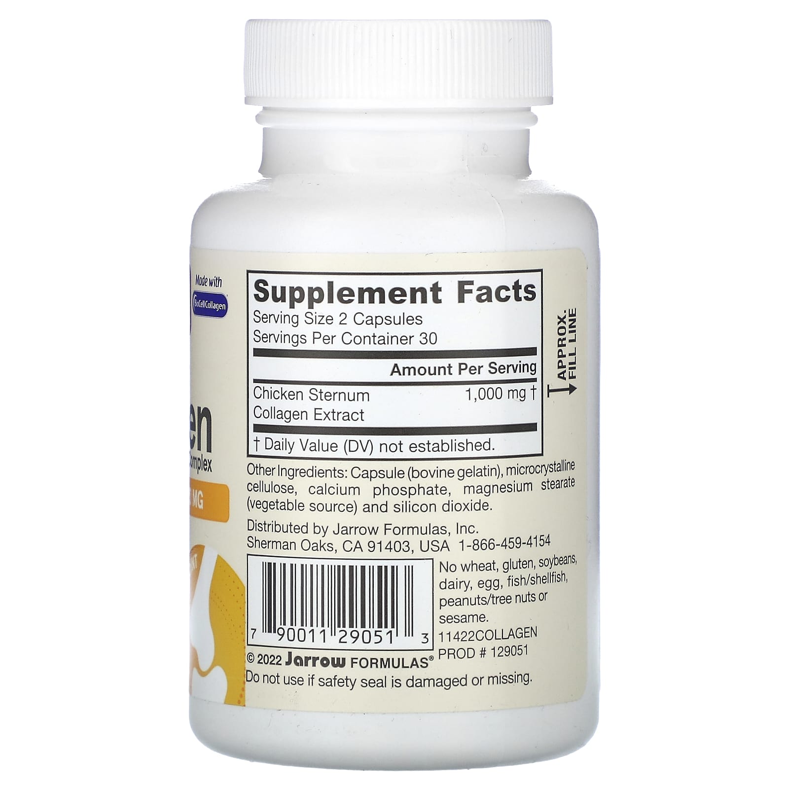 Jarrow Formulas, Type II Collagen Complex, 60 Capsules (500 mg per Capsule)