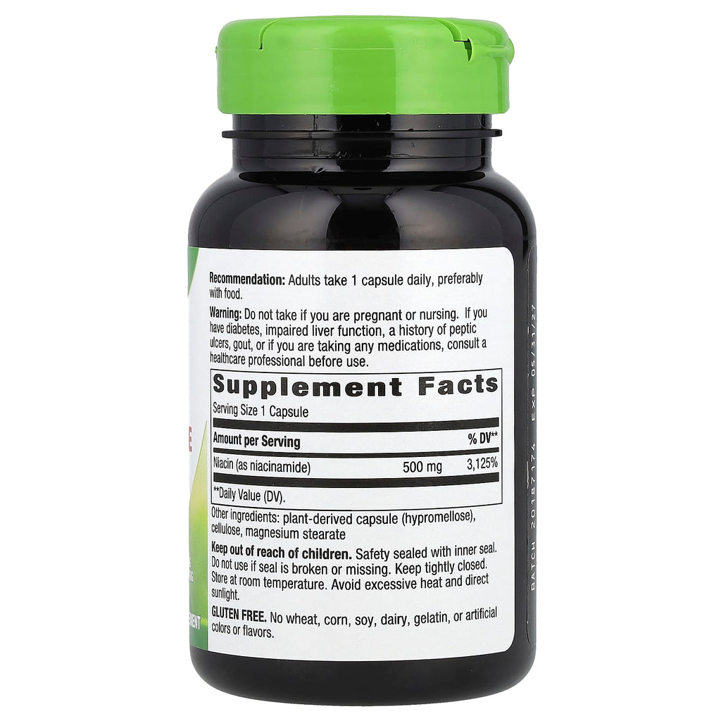 Nature's Way, Niacinamide, Non-Flushing, 500 mg, 100 Capsules