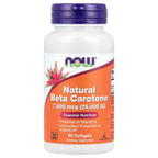 NOW Foods, Natural Beta Carotene, 7,500 mcg (25,000 IU), 90 Softgels