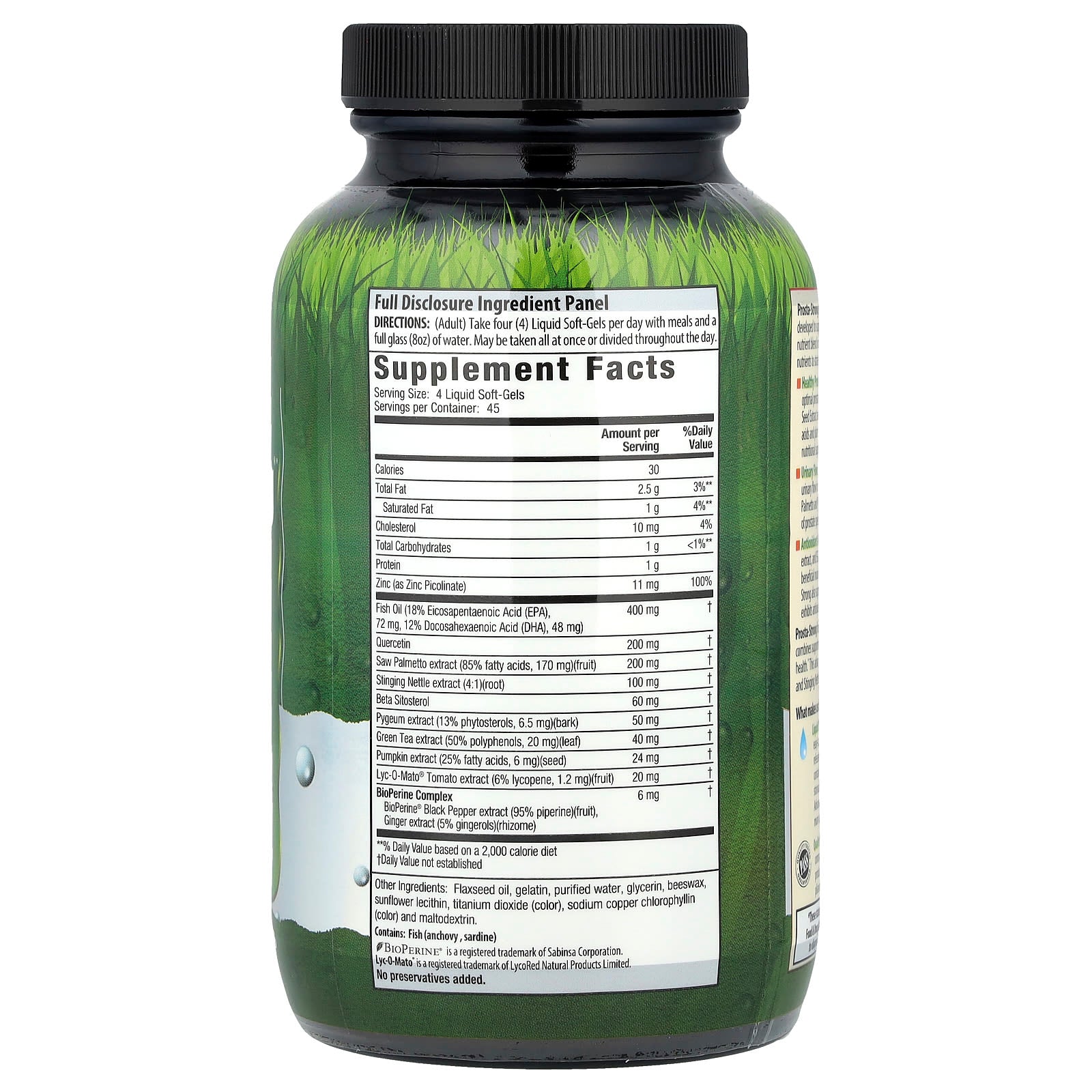 Irwin Naturals, Pro-Active Male, Prosta-Strong®, Healthy Urinary Flow, 180 Liquid Soft-Gels
