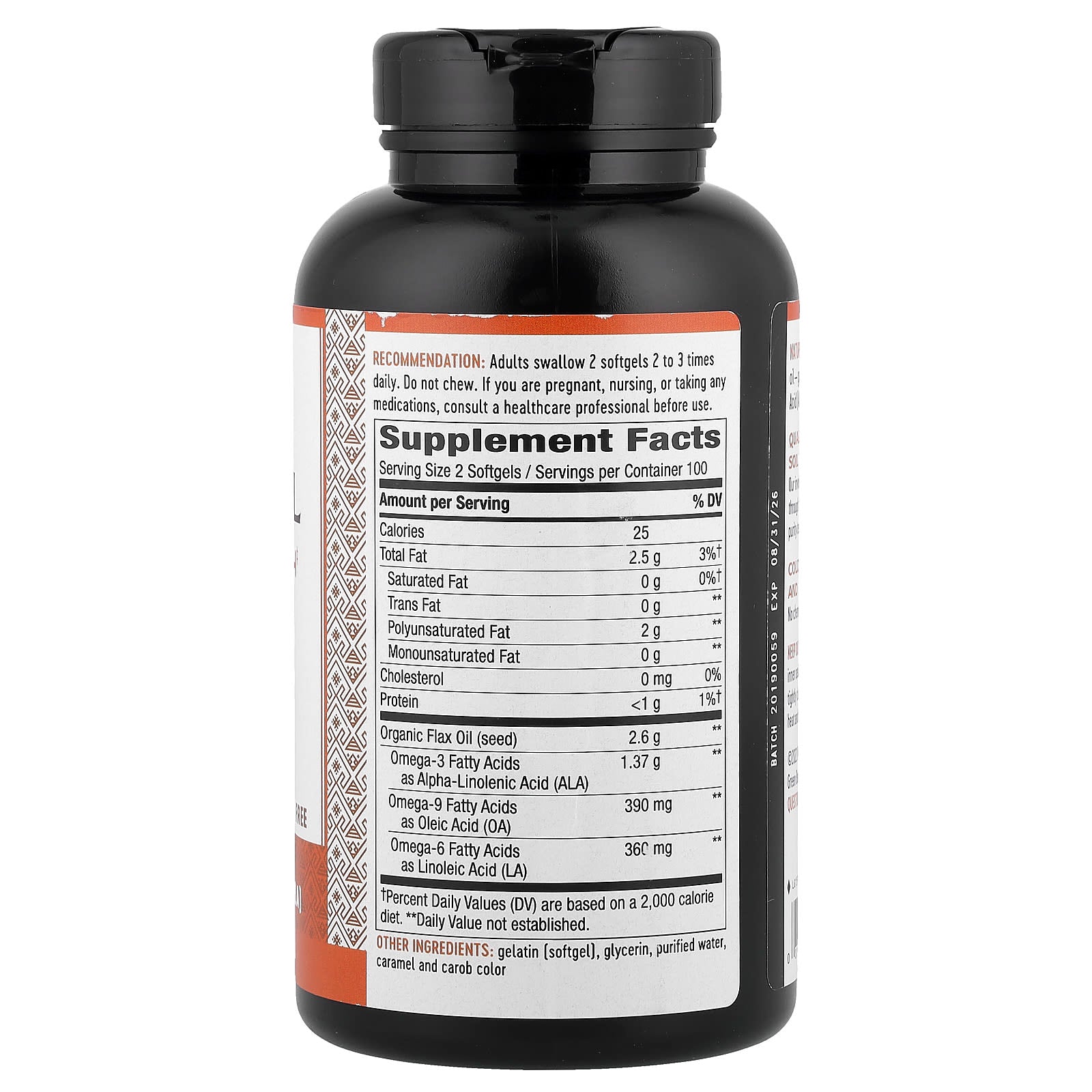 Nature's Way, Flax Oil, Max Strength, 200 Softgels (1,300 mg per Softgel)