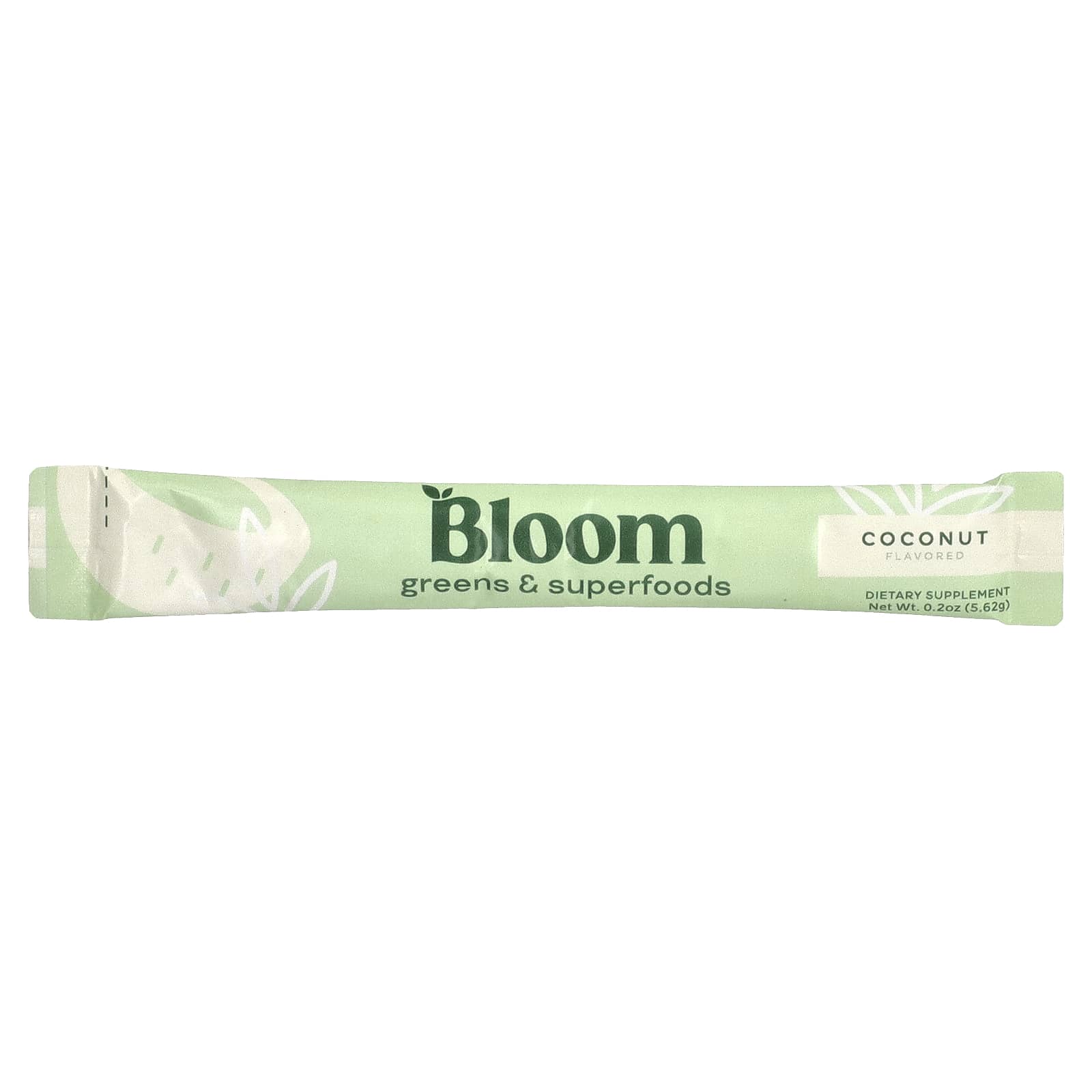 Bloom, Greens & Superfoods, Coconut, 5 Stick Packs, 0.19 oz (5.44 g) Each