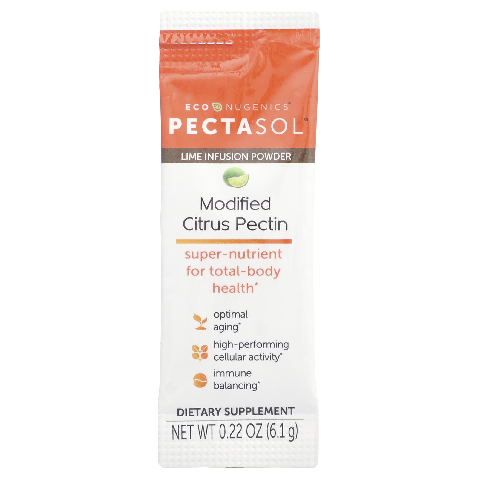 Econugenics, PectaSol® Modified Citrus Pectin, 15 Stick Packs, 0.22 oz (6.1 g) Each