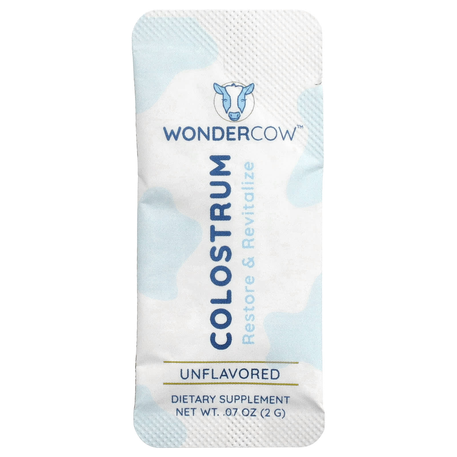 Wondercow, Colostrum Powder, Unflavored, 30 Packets, 0.07 oz (2 g) Each