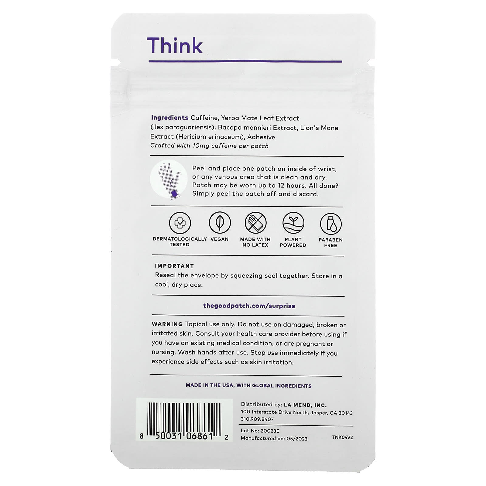 The Good Patch, Think, 4 Patches