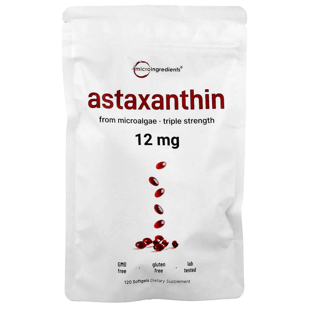 Micro Ingredients, Astaxanthin , 12 mg, 120 Softgels