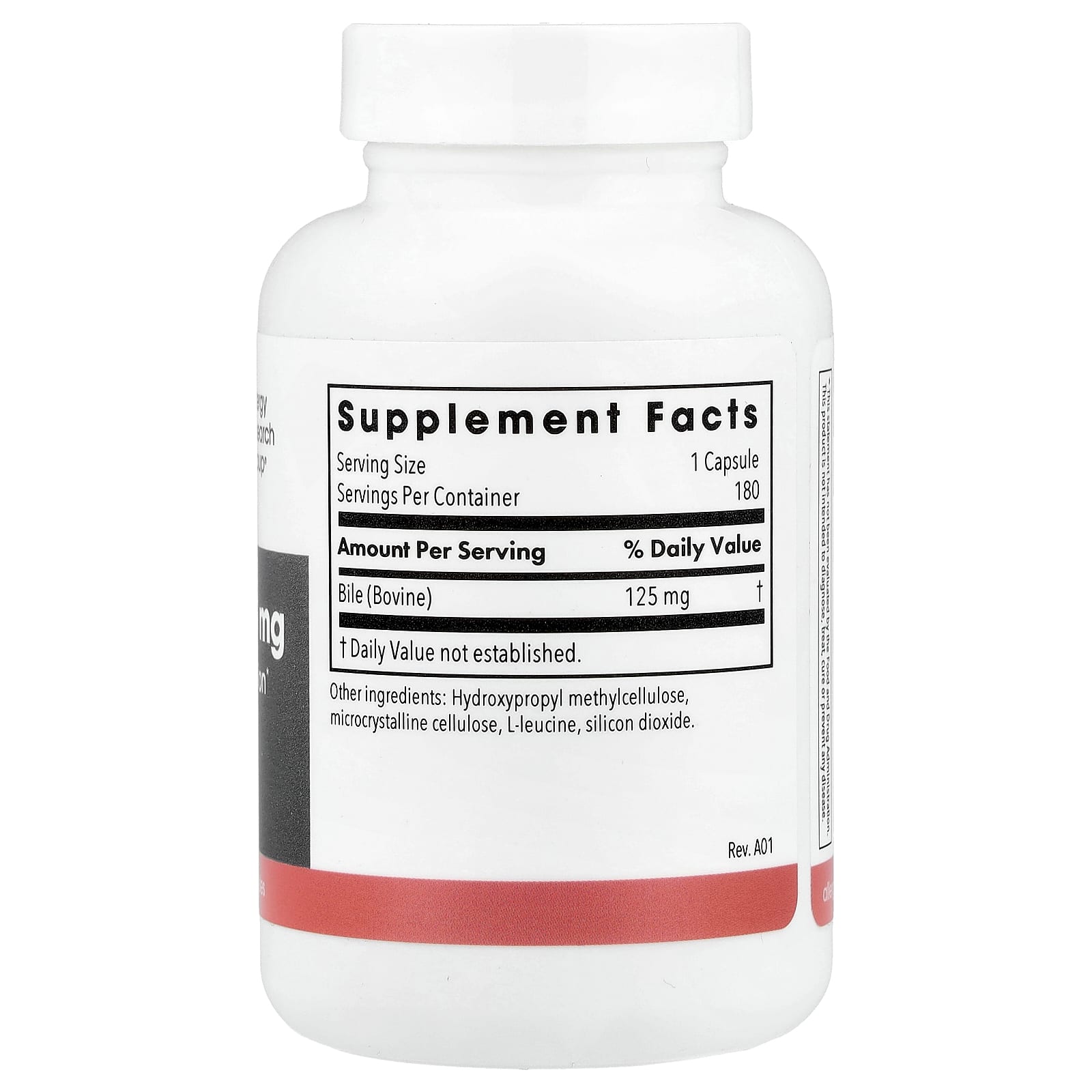 Allergy Research Group, Ox Bile, 125 mg, 180 Vegetarian Capsules