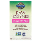 Garden of Life, RAW Enzymes, Women 50 & Wiser, 90 Vegetarian Capsules