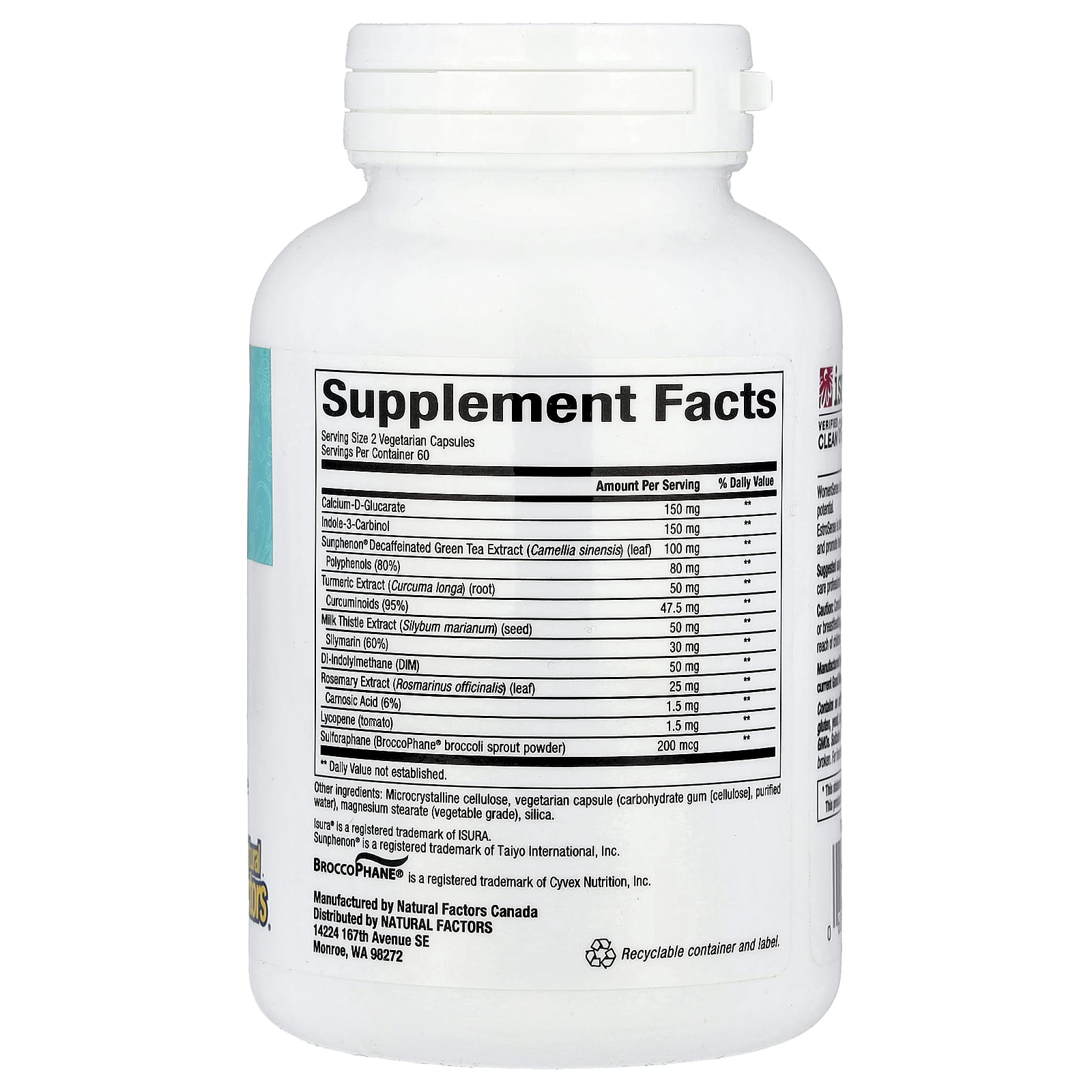 Natural Factors, WomenSense®, EstroSense®, 120 Vegetarian Capsules